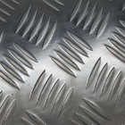 1060 Five Bars Pattern Aluminium Checker Plate , Aluminium Chequered Sheet Baseboard